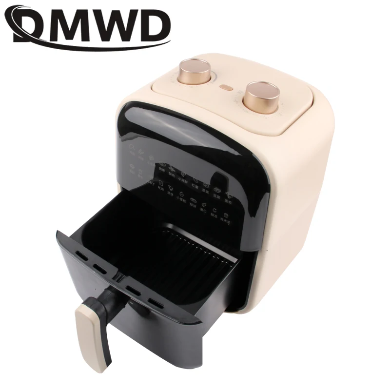 6L Electric Oil Free Fryer Air frying Oven Multifunction 360&deg;Baking Without Oil French Fries Pizza Machine Fried Chicken Oven