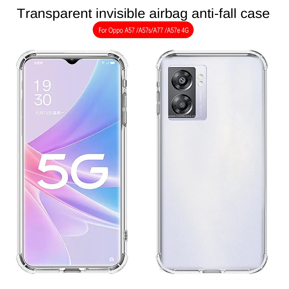 Custodia Oppo A57 Custodia Protettiva Antiurto In Silicone Morbido Trasparente Per Oppo A57 A57S A57E A77 4G Custodia Protettiva Per Telefono Coques 6