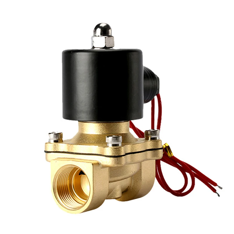 Shower Diverter Valve Water Adapter Ball Valve 2W Electric Solenoid Valve 1/4"; 3/8"; 1/2"; 3/4"; 1"; Normally Closed Pneumatic For Water Oil Air 12V 24V 220V 110V