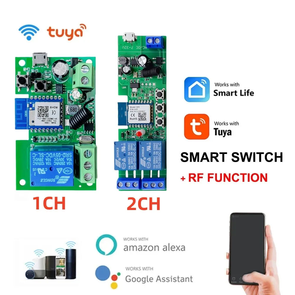 Wi-Fi Smart Home Wireless Relay Switch – USB Powered, 10A Capacity