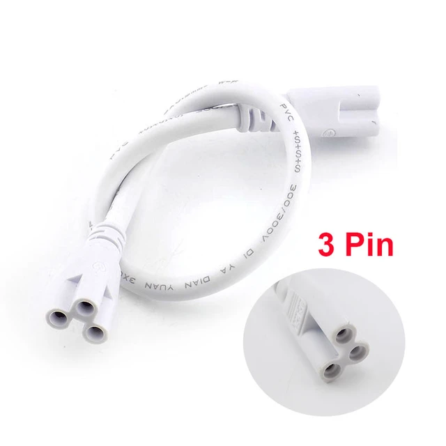 Connecteur de tube LED à 3 broches, fil de câble à double extrémité, lampe  LED, connexion d'éclairage, 2 phases, 3 phases, T5, T8 - AliExpress