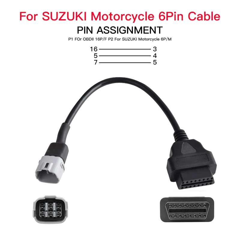 Рисунок 3 - OBD2 мотоцикл для YAMAHA 3Pin 4Pin