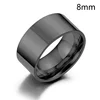 Bague lisse personnalisée en acier inoxydable, couleur argent, 6/8mm, pour femmes et hommes, gravure personnalisée du nom, Logo, amoureux, Couple, bijoux de charme, cadeau