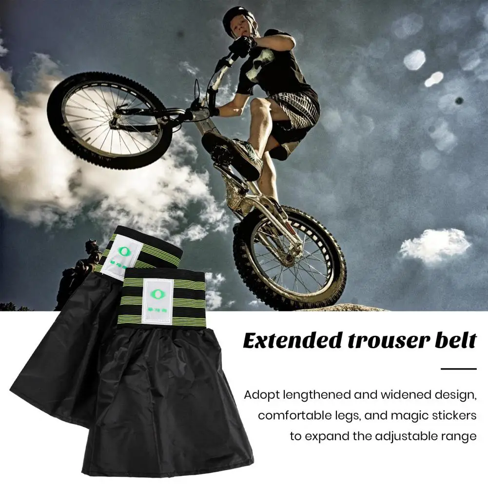 Bike Leg Straps Elastic Leg Straps Reflective Cycling Set Elastic Band Ankle for Biking for Backpack Cyclists