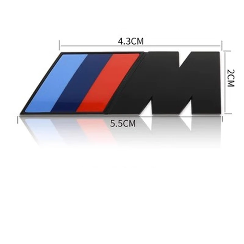 3D ABS M Badge Car Styling Body Rear Trunk Decor Sticker Car Modification Accessorie For BMW M Power Performance M3 M5 X1 X3 X5