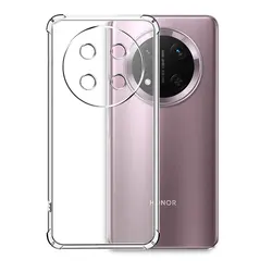 Premium Shockproof Clear Silicone Phone Case - Soft and Durable Protection for Honor X9 4G (FSKS)