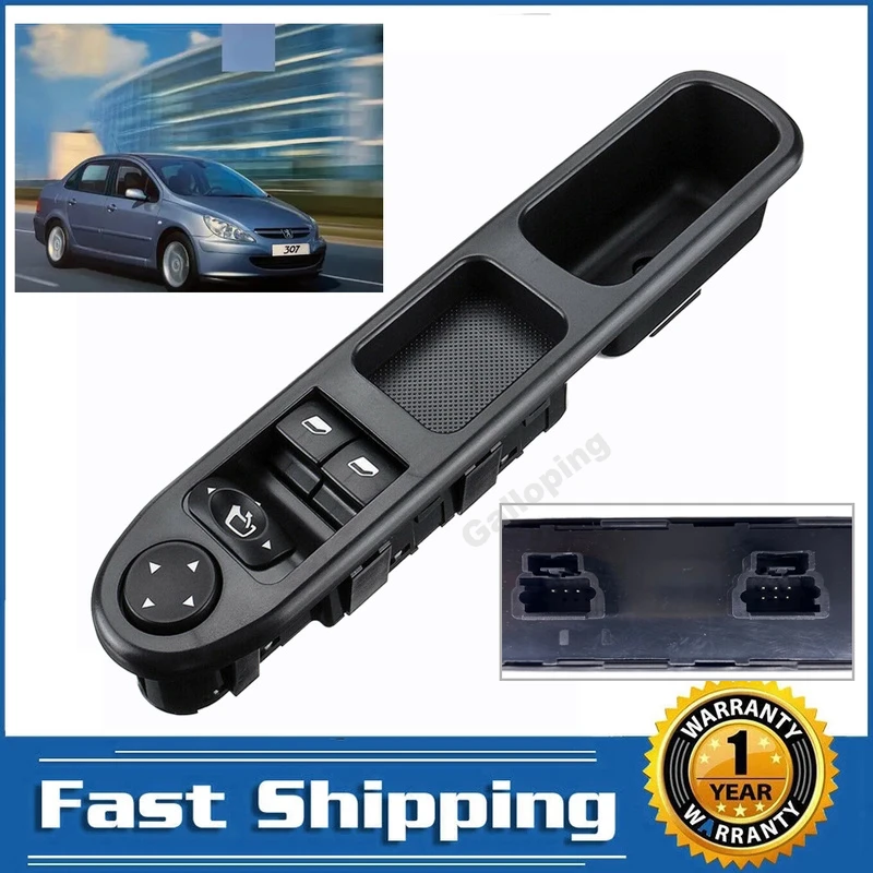 Piezas Repuesto de coche para Peugeot 307 2000 2005, controlador delantero, elevador de puerta y ventana, botón de Control, 96351622XT| | - AliExpress