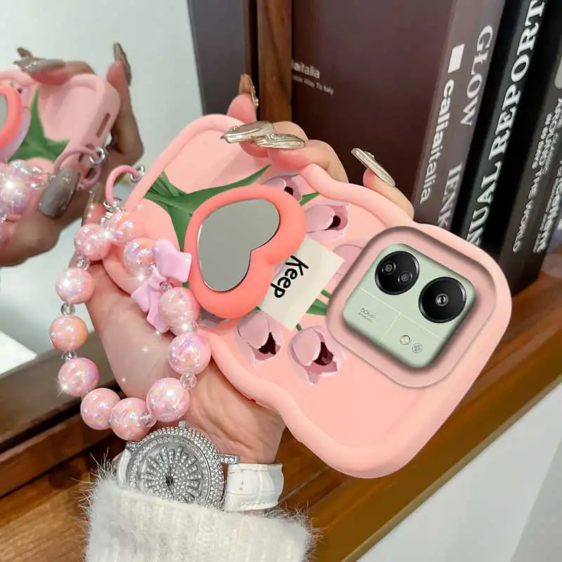 Stay Happy Phone Accessory Set: Phone Case, Lanyard & Stand