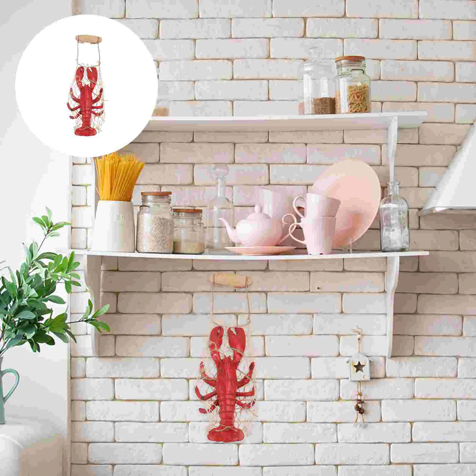 

Lobster Nautical Wall Decor Resin Wall Hanging Lobster Crab Wall Decor Pendant Living Room Bedroom Wall Art Decor Sculpture