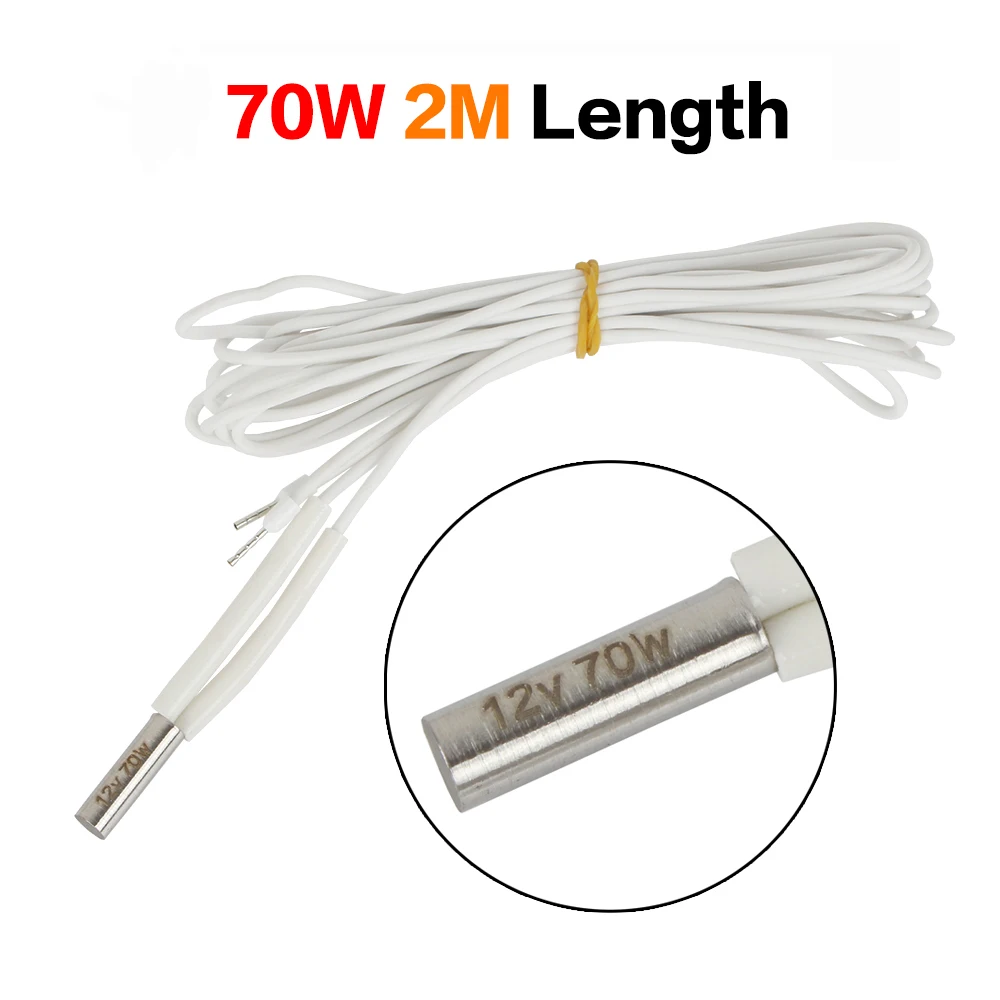 Ceramic Cartridge Heater for 3D Printers - 6x20mm 40W/70W Heating Tube