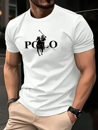 Men's Summer Simple and Fashionable Casual Business Short Sleeved T-shirt Round Neck Solid Color Sports Quick Drying Top - Image 3