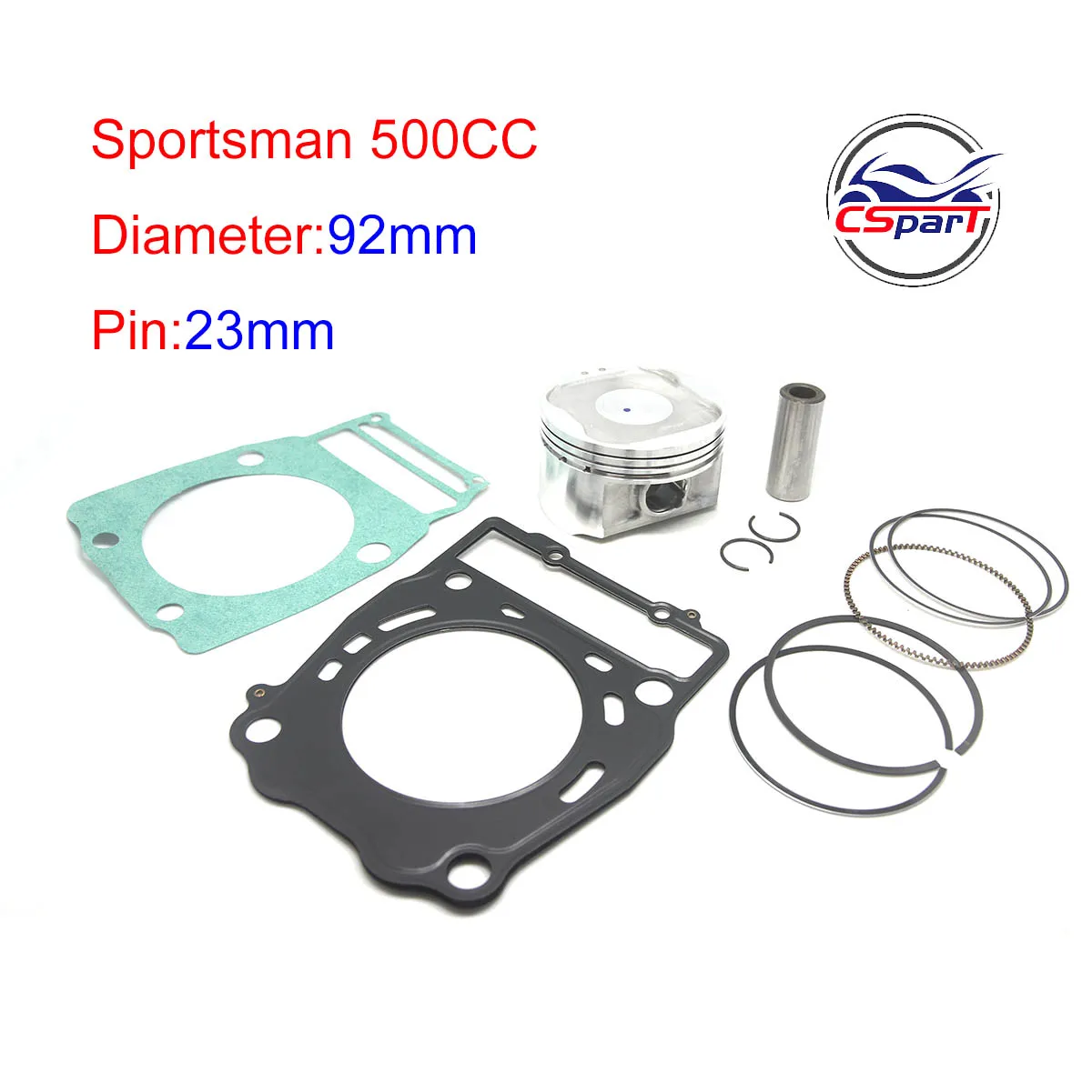 Sportsman 500 92Mm 23Mm Kit Pistone Per Polaris 500Cc Scrambler Ranger Foro Standard