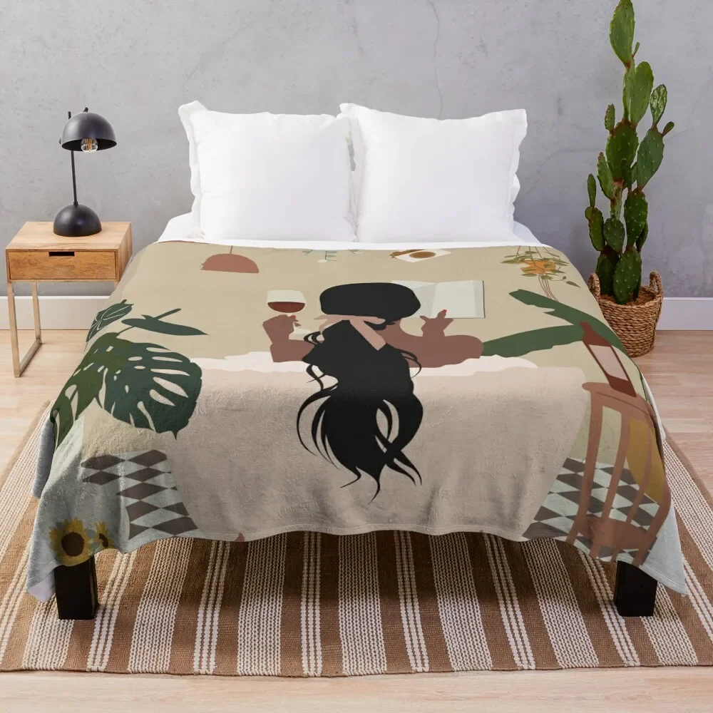 

bathroom Throw Blanket Thin Hair Travel Large Blankets