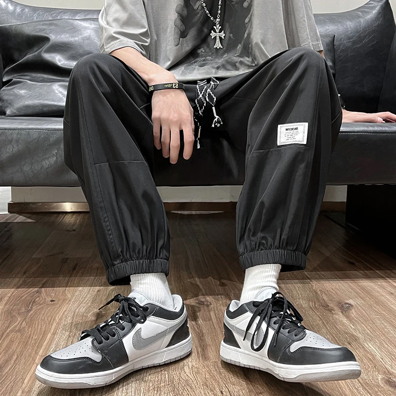 

2022 Mens Casual Pants Loose Trousers Streetwear Hip Hop Sweatpants M-5XL
