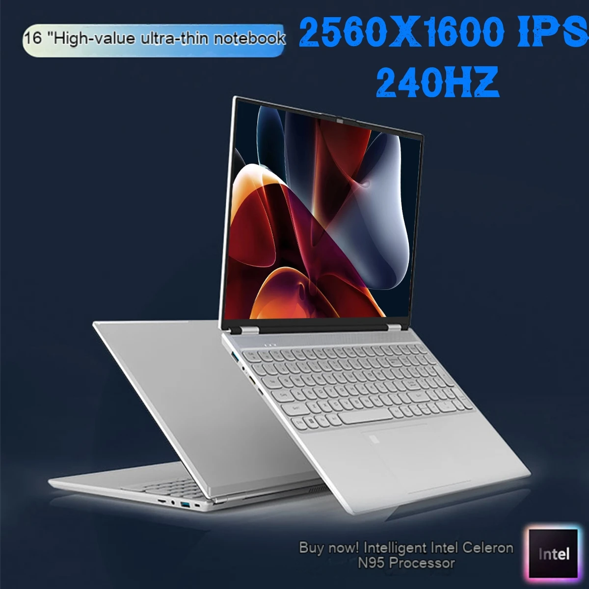 Laptop 16 Pollici 2560 X1600 16Gb Ram Intel 11Th Hl160Gt N5095 N95 Business Windows 10 11 Pro Gaming Office Notebook Pc Portatile