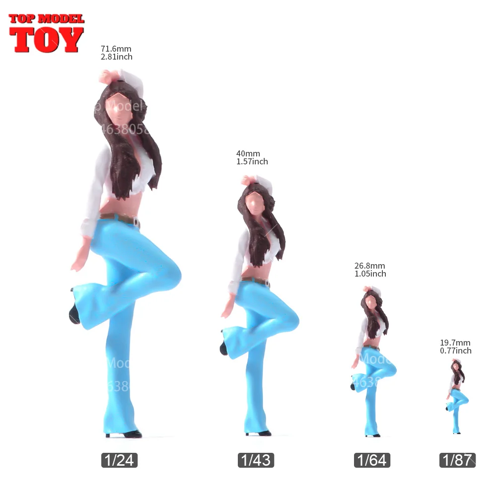 スタンド美しさ-女性のステージフィギュア,塗装されたミニチュア,車の