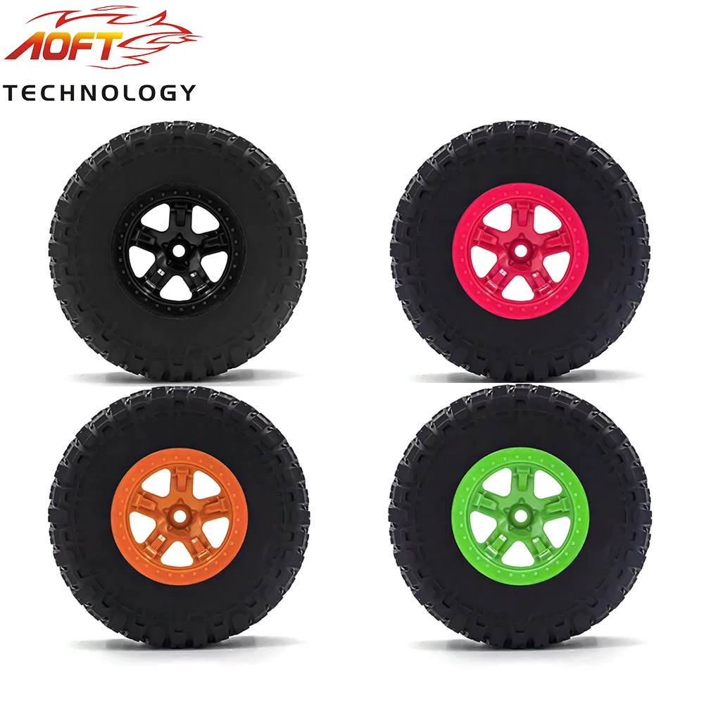 4pcsNew12048mmShortCourseTruckOffRoadTiresfor110RCCar