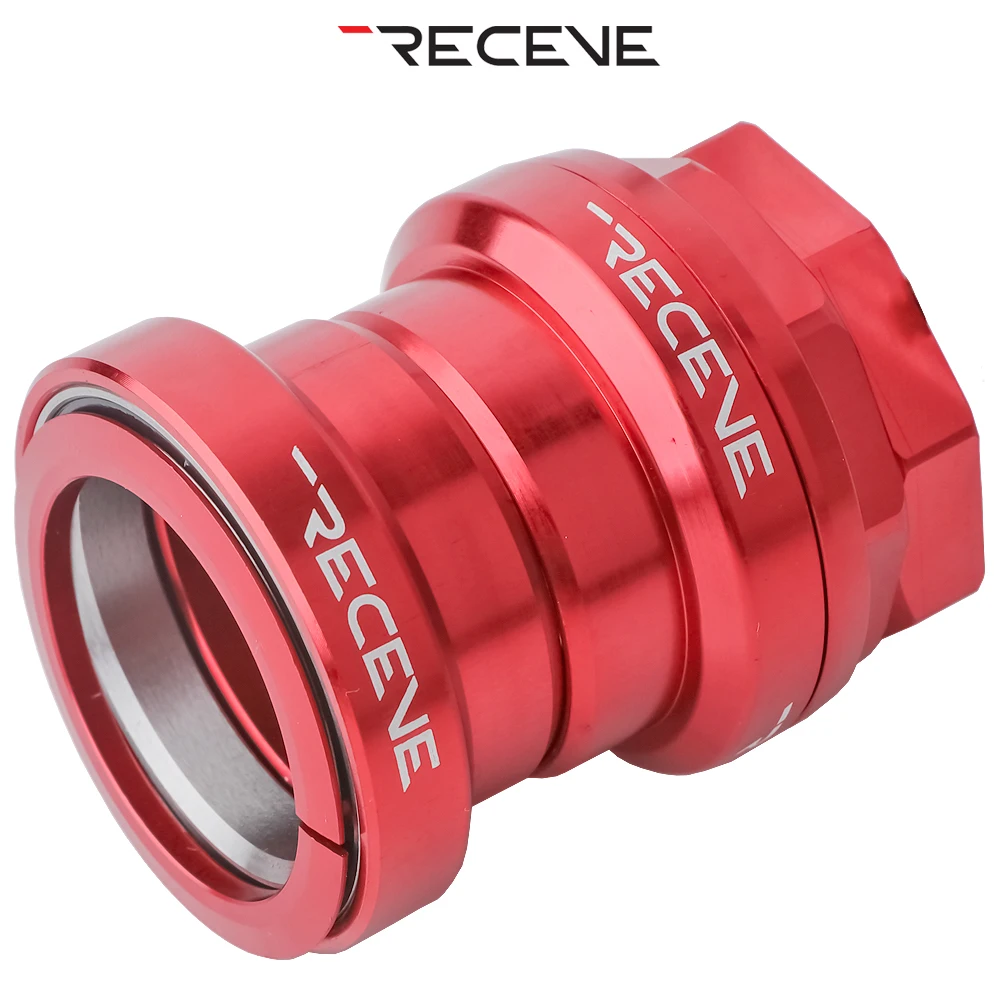 RECEVE Folding Bike Headset 34mm Bmx Headset 1 1/8  Bicycle Steering Box Cycling Head Set Bearing Aluminum Alloy Steering Column