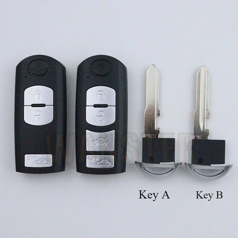 สําหรับ MAZDA 3 5 6 8 CX5 CX7 CX9 CX-5 CX-7 CX-9 MX-5 MX5 Miata RX-8 X-5 Summit Axela Atenza M3 M6 รถ Key FOB กรณี SHELL 2