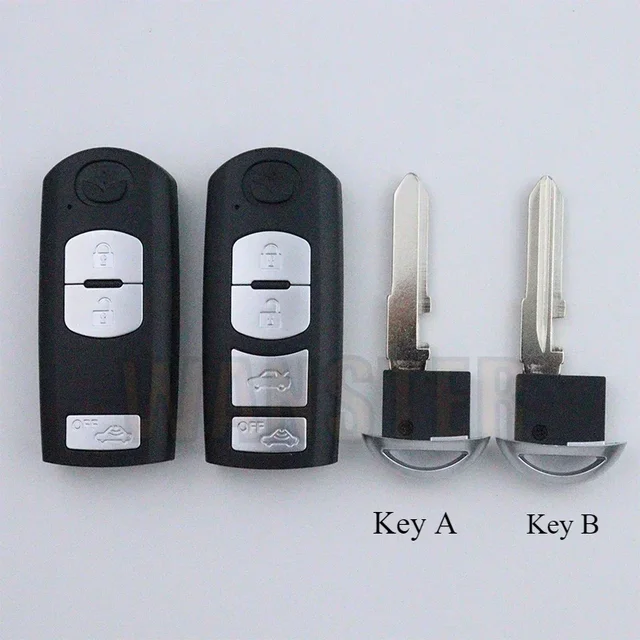 สําหรับ MAZDA 3 5 6 8 CX5 CX7 CX9 CX-5 CX-7 CX-9 MX-5 MX5 Miata RX-8 X-5 Summit Axela Atenza M3 M6 รถ Key FOB กรณี SHELL 2