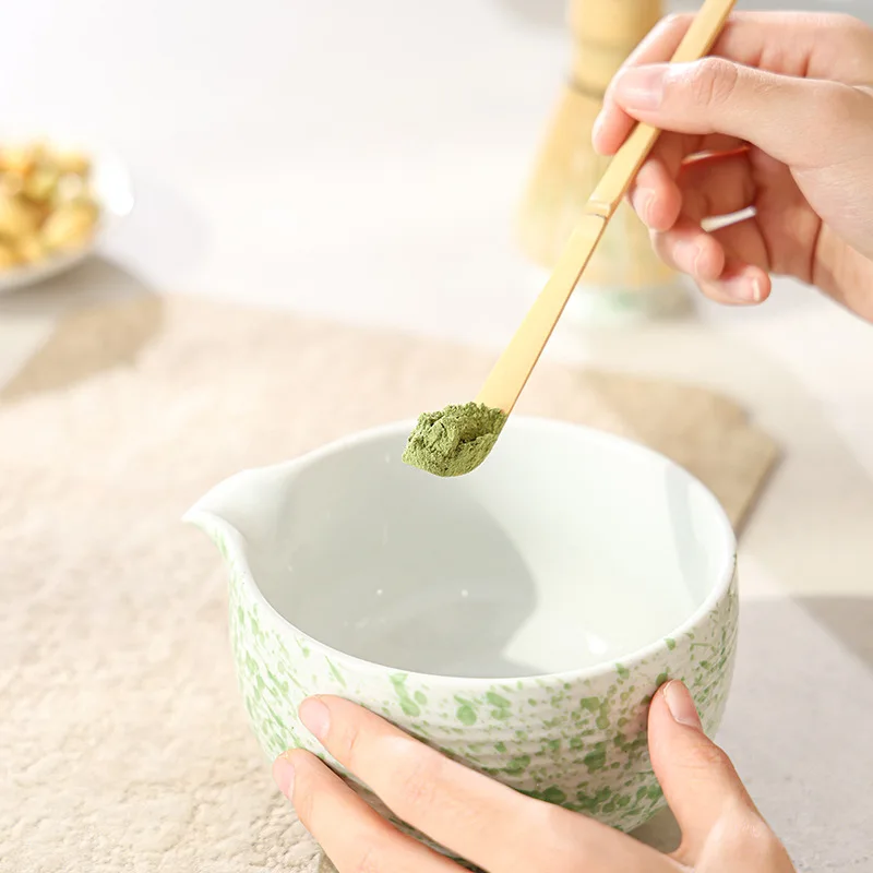 Japanese Matcha Set Handmade Home Easy Clean Bowl Bamboo Whisk Teaspoon Tea Sets Tea Making Tools Accessories 1/2/4pcs