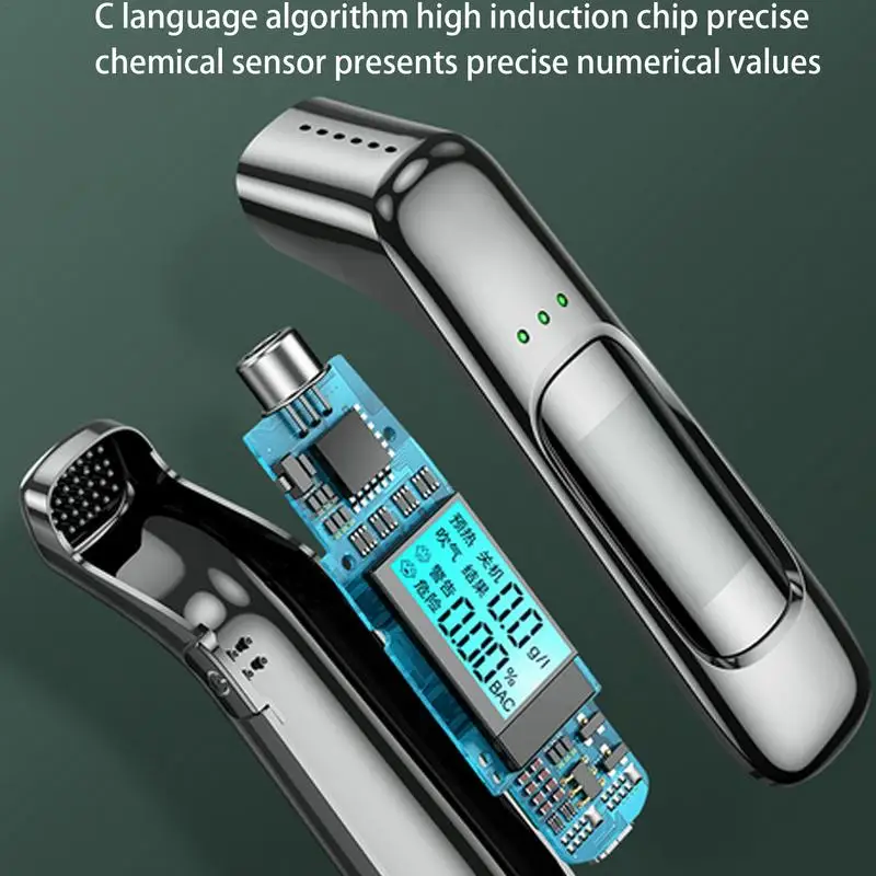 Alcohol Breathalyzer Tester Professional Tester Alcohol Breathalyzer Portable For Personal & Professional Use Grade