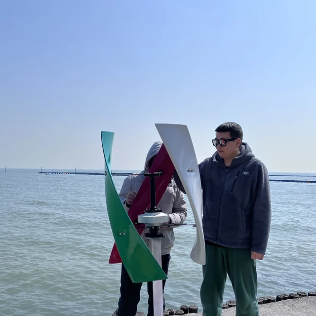 เครื่องกำเนิดไฟฟ้าพลังงานลมแบบแกนตั้ง 20 กิโลวัตต์ กระแสสลับ 96 โวลต์ 220 โวลต์ สำหรับใช้ในครัวเรือน พร้อมตัวควบคุมและอินเวอร์เตอร์ 1