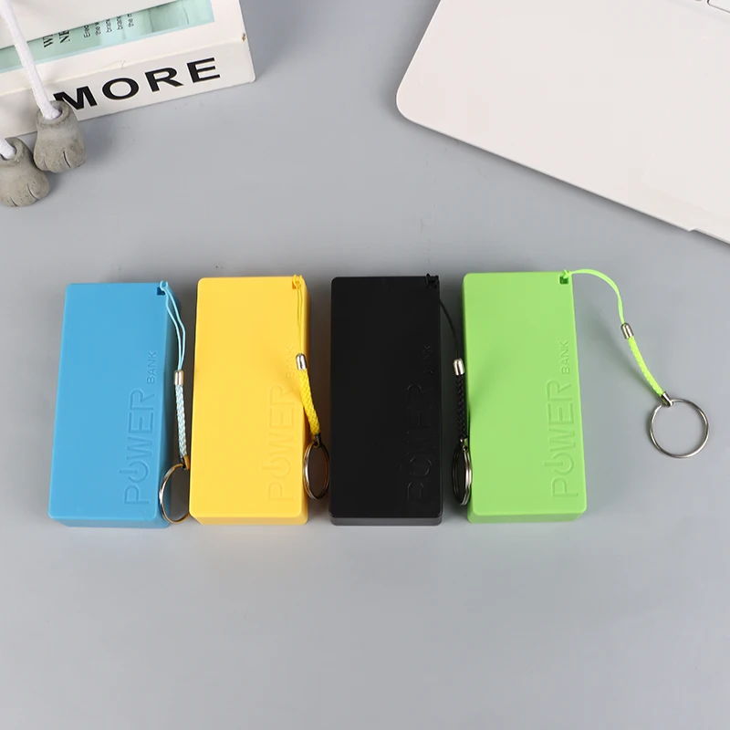 Mobile Power Bank Charger Battery Pack For Case DIY Box Protable Colorful Stroage Box （No battery ）