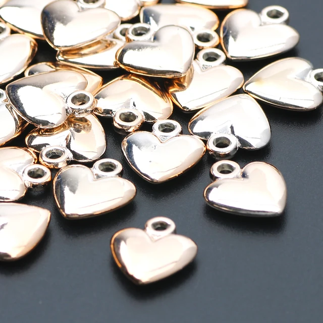 Randomly Mix 20pcs Antique Silver Heart Charms Pendants For Jewelry Making  Findings Wedding Valentine's Day Mother's Day Charms Crafting Accessory For