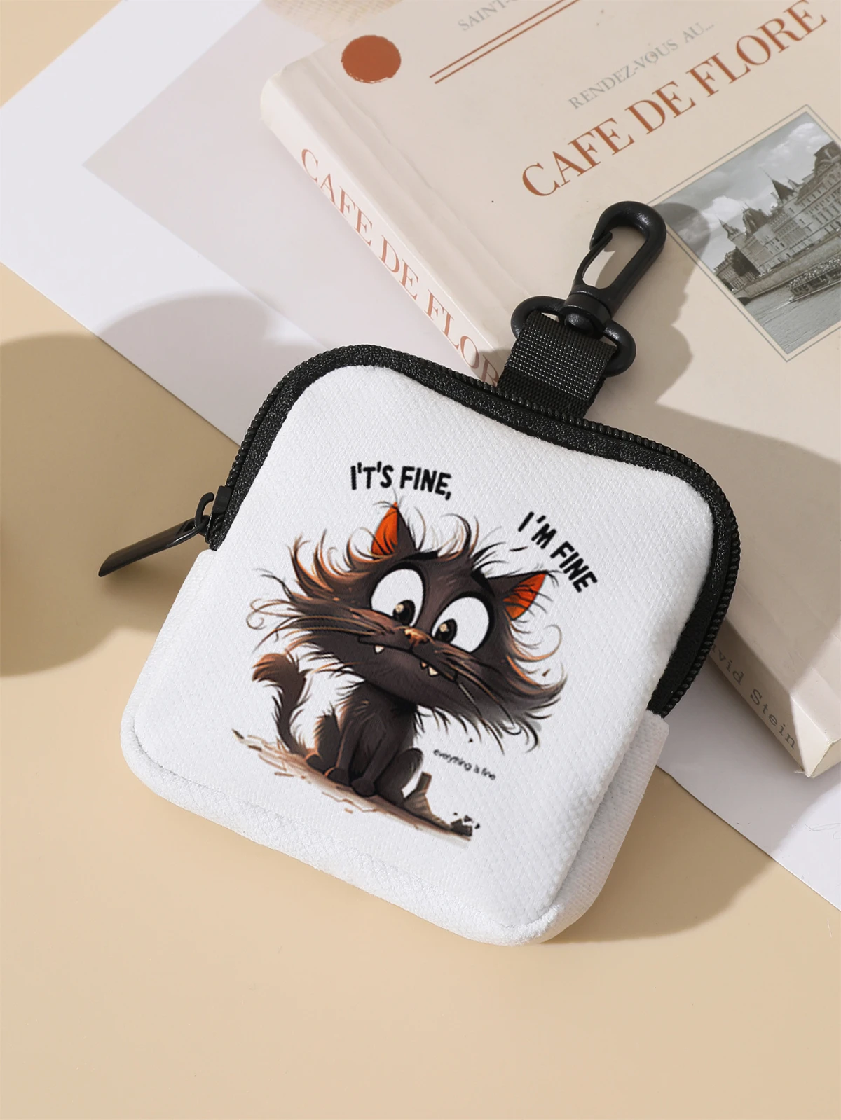 Large capacity coin wallets with cat patterns, digital printed coin wallets, and storage bags are ideal choices for gifts