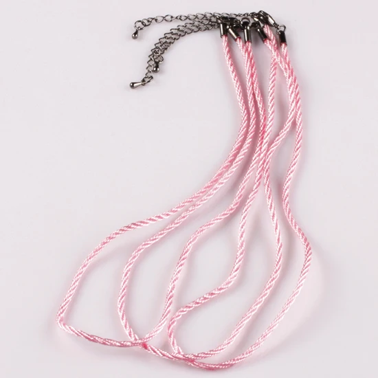 

5pcs/lot Adjustable Clasp Braided Rope Chain Necklace String Cord For DIY Bracelet Jewelry Making Wholesale Price