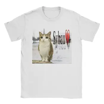 Vintage Sybau Meowl T-Shirt Women O Neck T Shirt  Short Sleeve Tees Classic Tops Fashion Women Clothing Graphic T Shirts Y2K Top 1