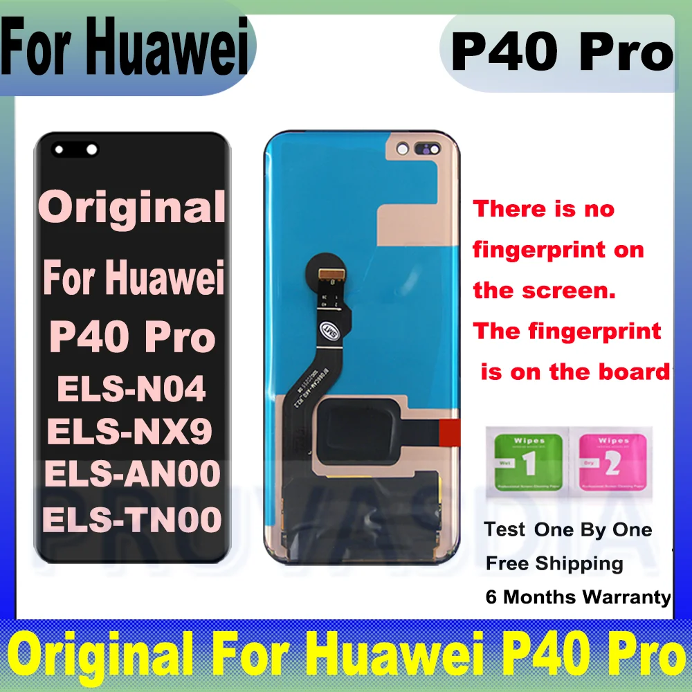 Huawei P40Pro Cover Posteriore ORIGINALE + Supporto Fotocamera Nero ELS