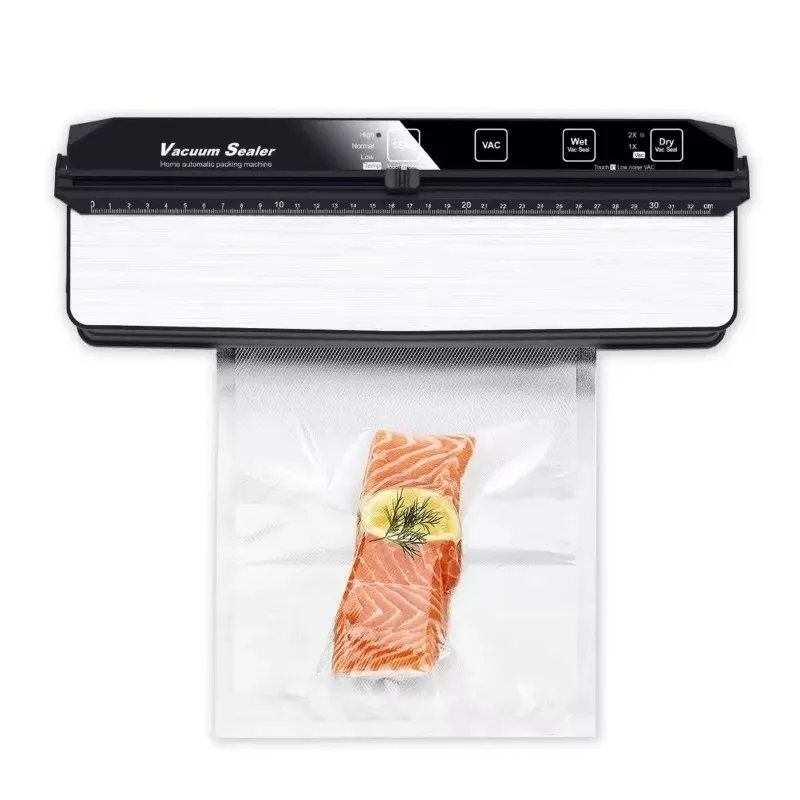 Household small food vacuum sealing machine, vacuum lock fresh, high suction, dry and wet dual-use sealing machine