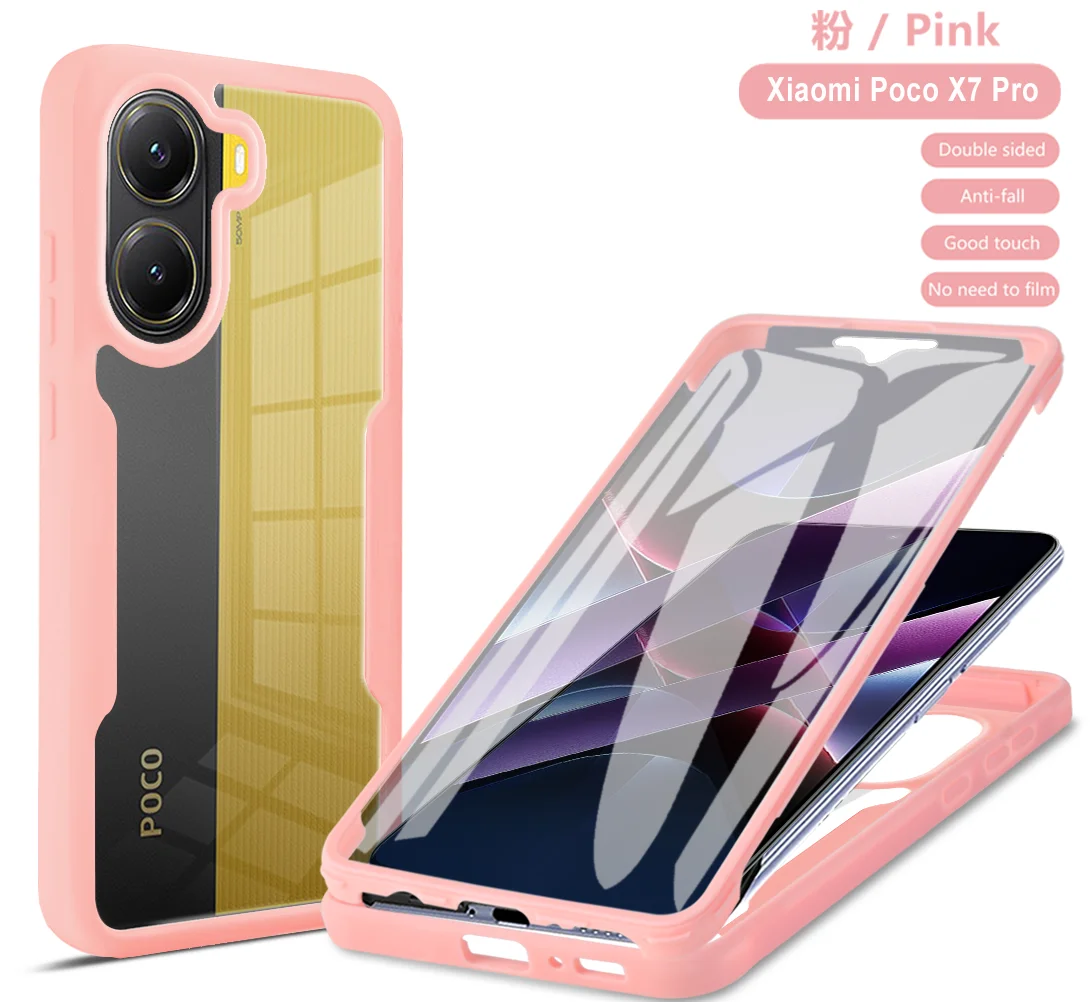 360° Full Coverage Protective Phone Case with Screen Protector and Camera Lens Guard