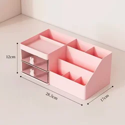 Multi - Functional Pen Organizer with Drawers for Desk and Office Storage (Large Pink)