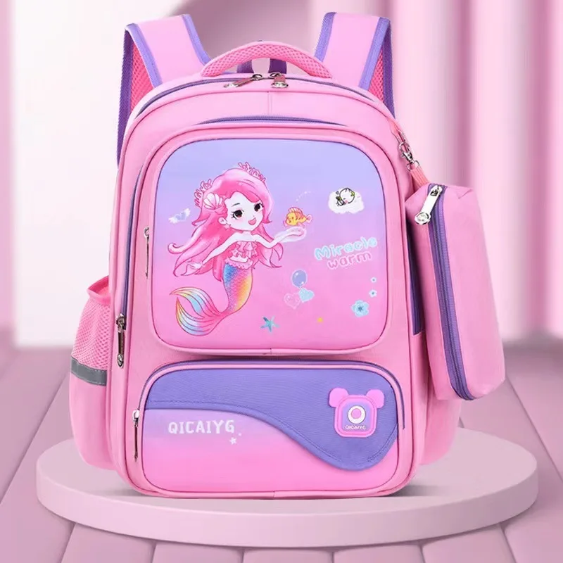 

Новинка 2024, модные детские школьные ранцы с мультипликационным рисунком, летний рюкзак для мальчиков, школьная сумка для девочек-подростков, студенческие Детские сумки для книг