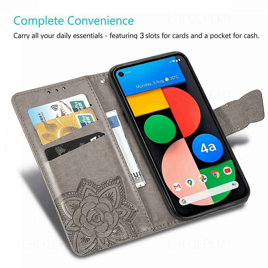 Butterfly Flower Leather Flip Wallet Phone Case Cover