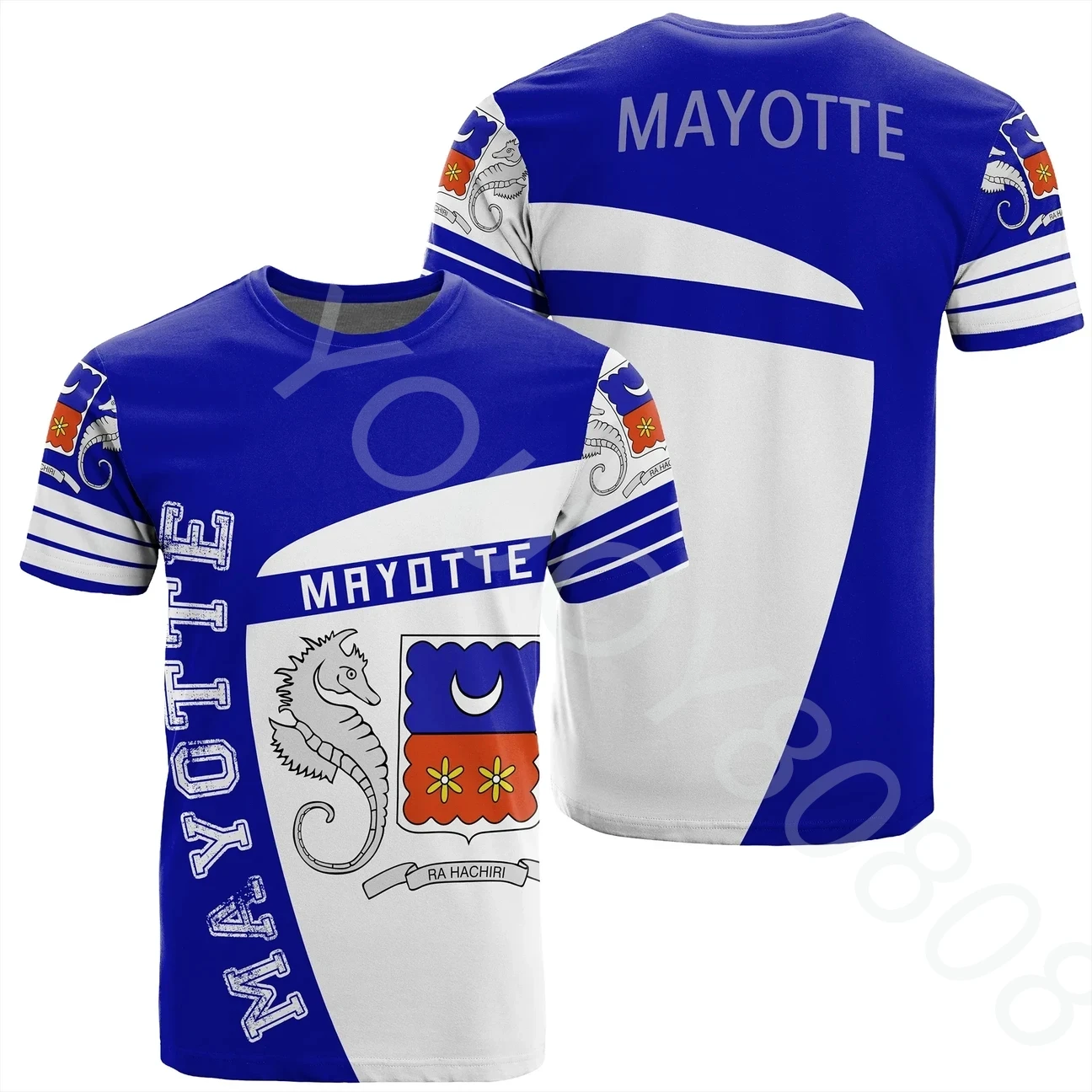 Summer African Men's Clothing Ethnic Tribal Wind Printing Mayotte T-Shirt Sport Premium Casual Loose Clothing Tops