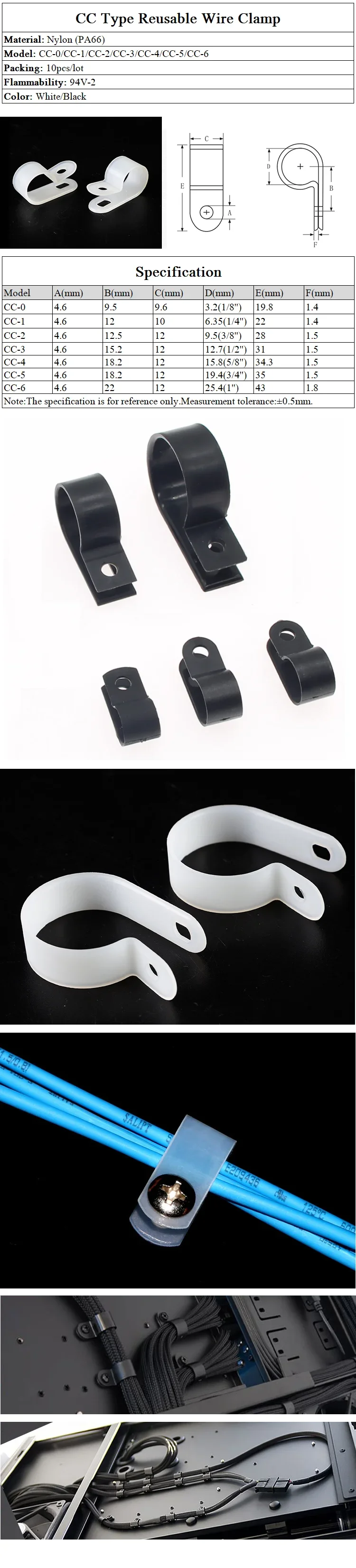 60 Clip Fermacavi Autoadesive - Per Organizzare Cavi Luci Esterno, Natalizie, Ufficio, Trasparenti - Foto 5