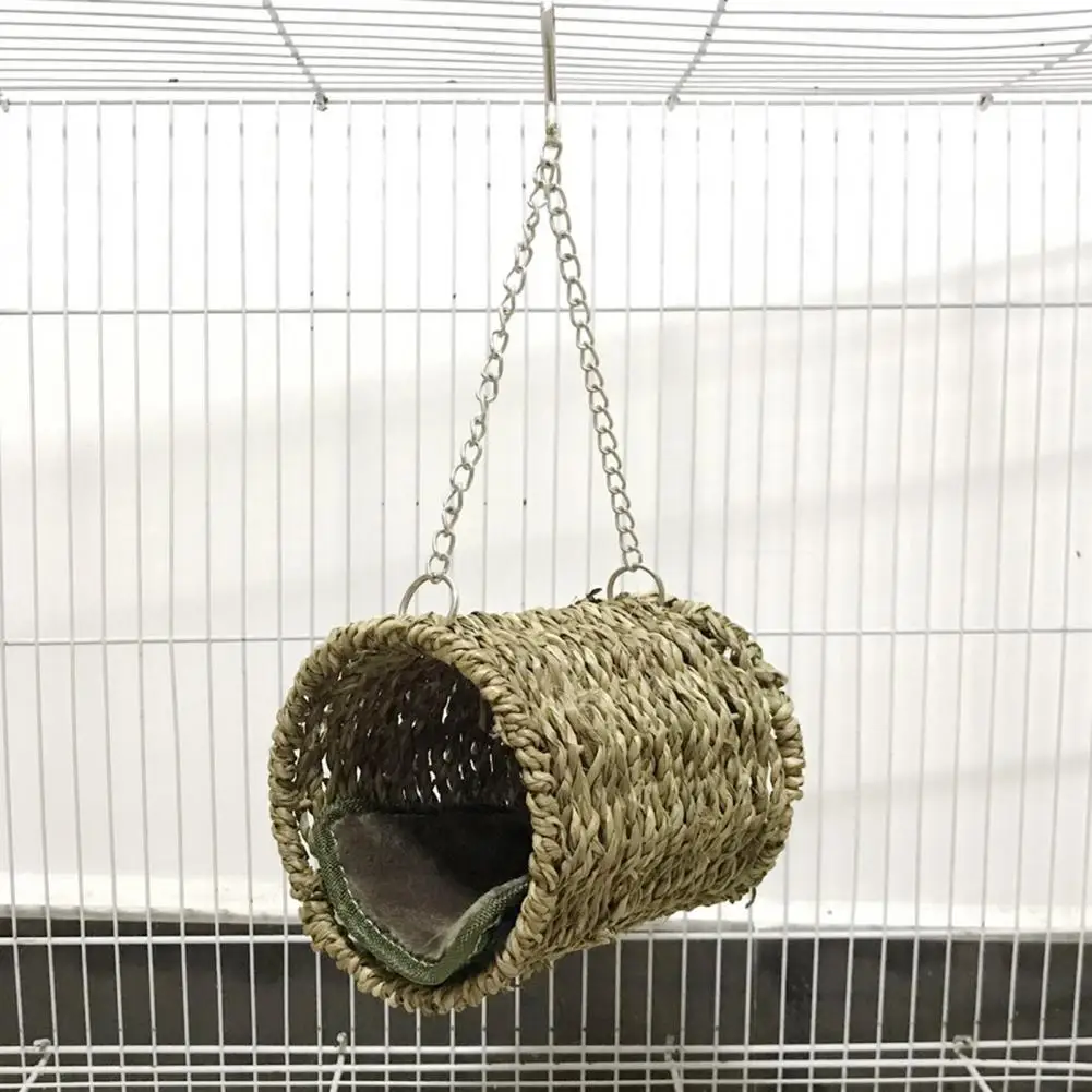 Cama de túnel para pájaro, hamaca cálida para dormir con