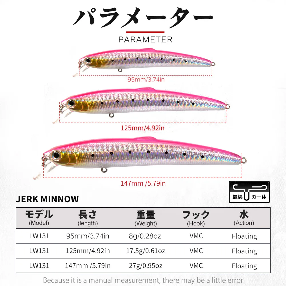 Hunthouse Saruna Minnow Fishing Lure - Premium Jerkbait