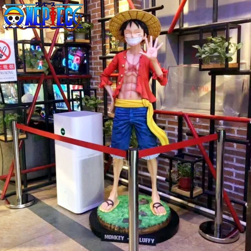 

43cm One Piece Straw Monkey D. Luffy Figures Hat Smiley Anime Figures 1/4 Oversized Big Pvc Figurine Collection Figure Kids Toys