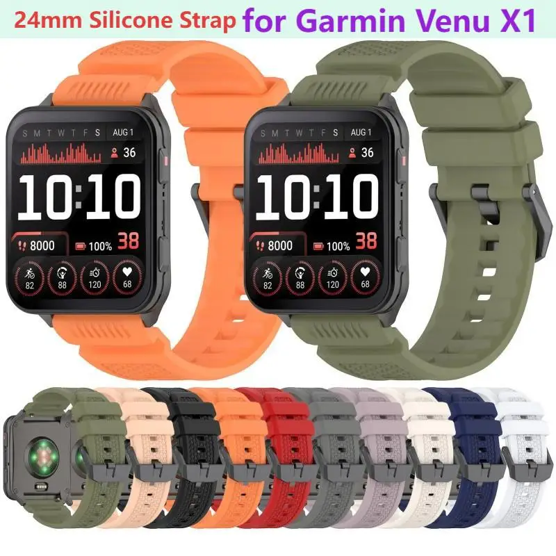 Silicone Sport Strap for Smartwatch - Premium Replacement Wristband Accessory