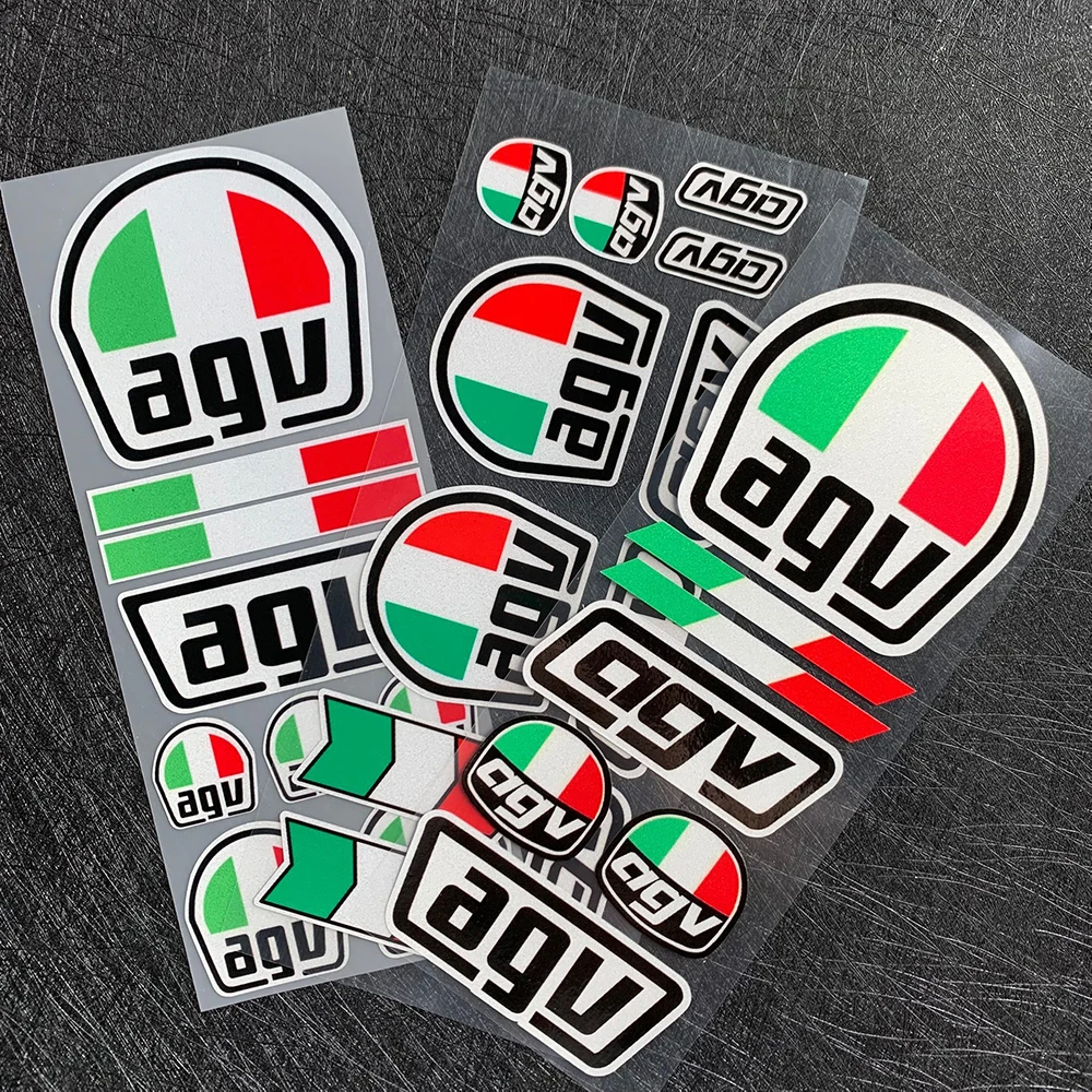 Helmet Motorcycle Sticker Reflective Motorcross Decals for AGV Motorycycle  Stickers