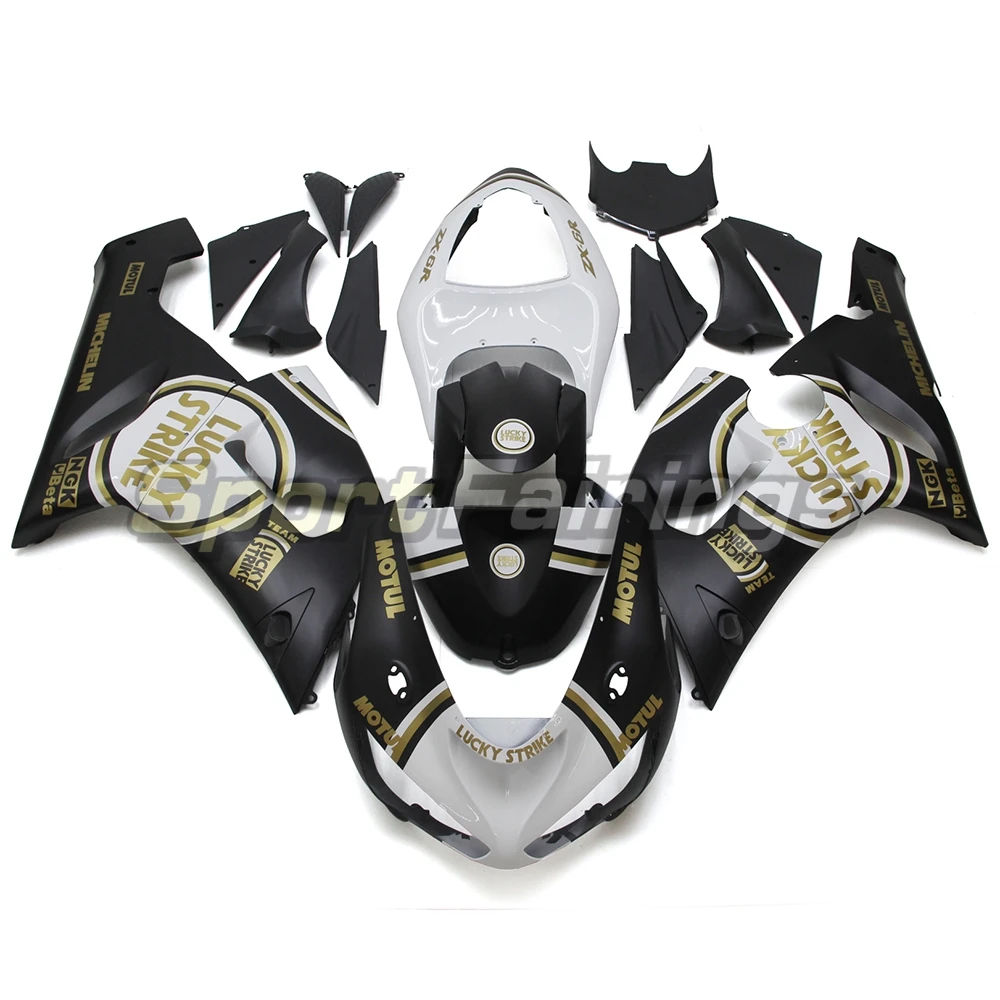 

Motorcycle Fairing Kit ABS Plastic Body Fairings Injection Bodywork Bodykits Black For KAWASAKI Ninja 636 ZX6R ZX-6R 2005 2006