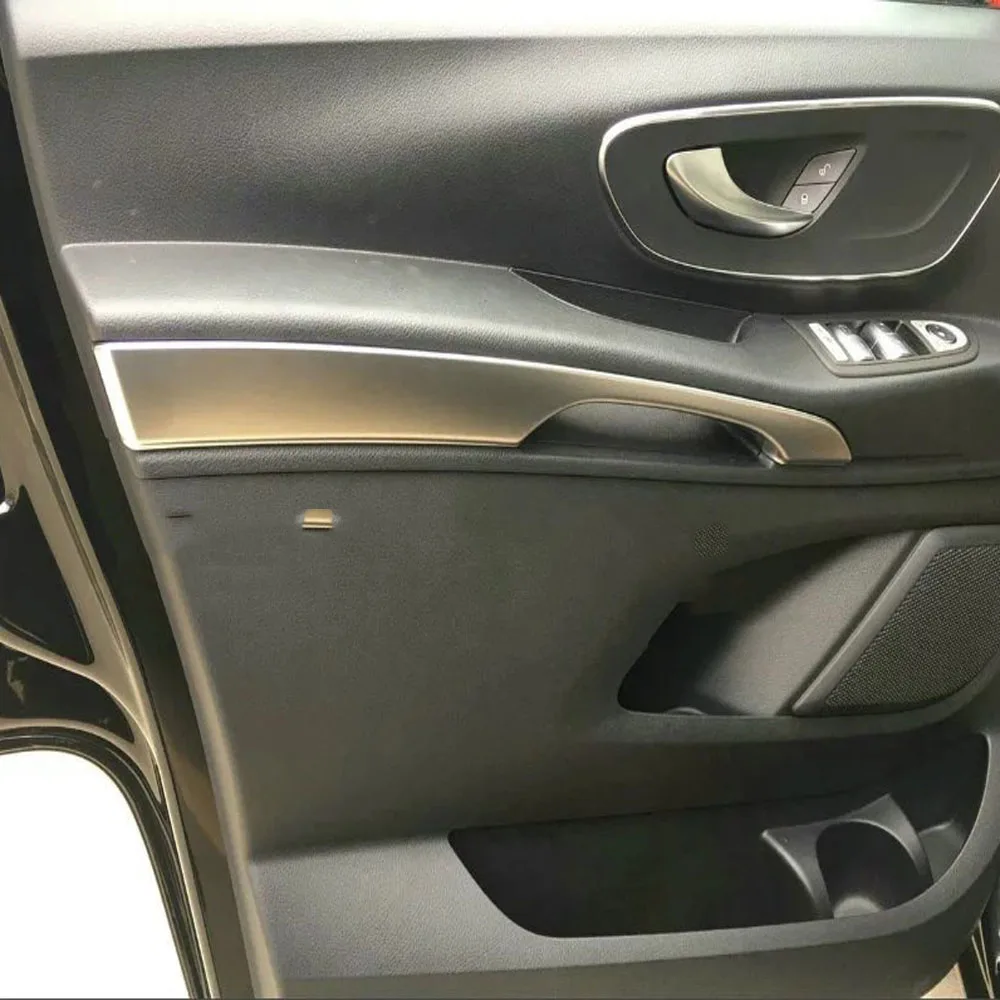 Pour Mercedes-Benz Vito W447 2014-2020 Accessoire De Voiture Style Chrome  Avant Support De Verre Panneau Cadre Couverture Décoration – acheter les