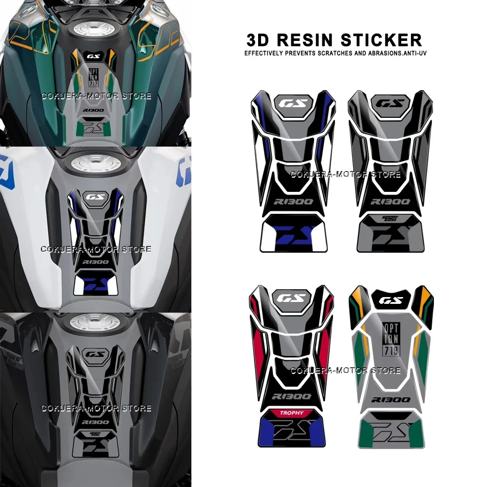 

3D Resin Sticker Motorcycle Accessories Gas Fuel Tank Pad Protector Decal Case For BMW R1300GS R 1300 GS R 1300GS 2023 2024