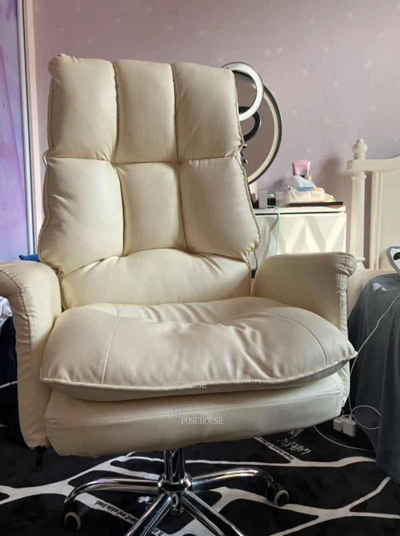 Description Picture 5 of itemLuxury Swivel Office Chairs Computer Gamer Nordic Leisure Office Chair Lifting Armchair Backrest Stuhl Bedroom Furniture WZ
