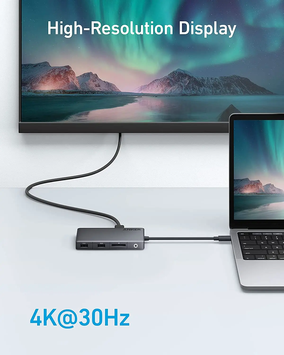 Anker usb hub 341 USB-C Hub (7-in-1) with 4K HDMI 100W Power Delivery usb c  hub and 2 USB-A 5Gbps Data Ports laptop accessories - AliExpress